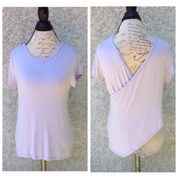 lavender plain t shirt